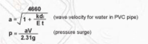 Water Flow Characteristics — Water-hammer