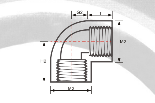 內螺紋90°彎頭